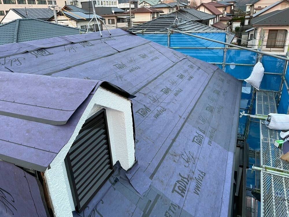 広島市安佐北区亀崎I様邸 屋根窓まわりの防水ルーフィング