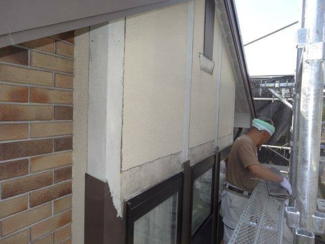 広島市安佐南区大塚西F様邸 ケイカルから樹脂製品に交換した幕板