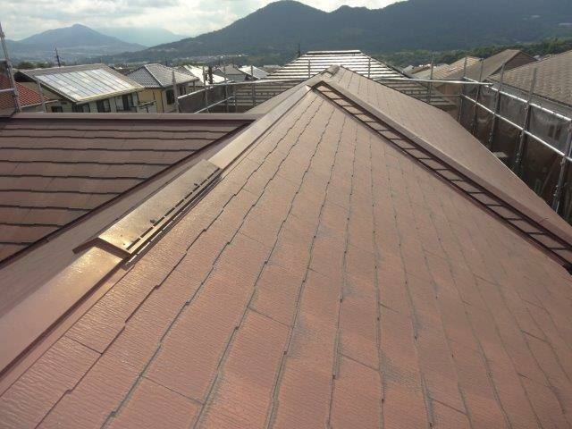 広島市安佐南区大塚西F様邸 施工前 縁切りをせずに塗装されていたスレート屋根