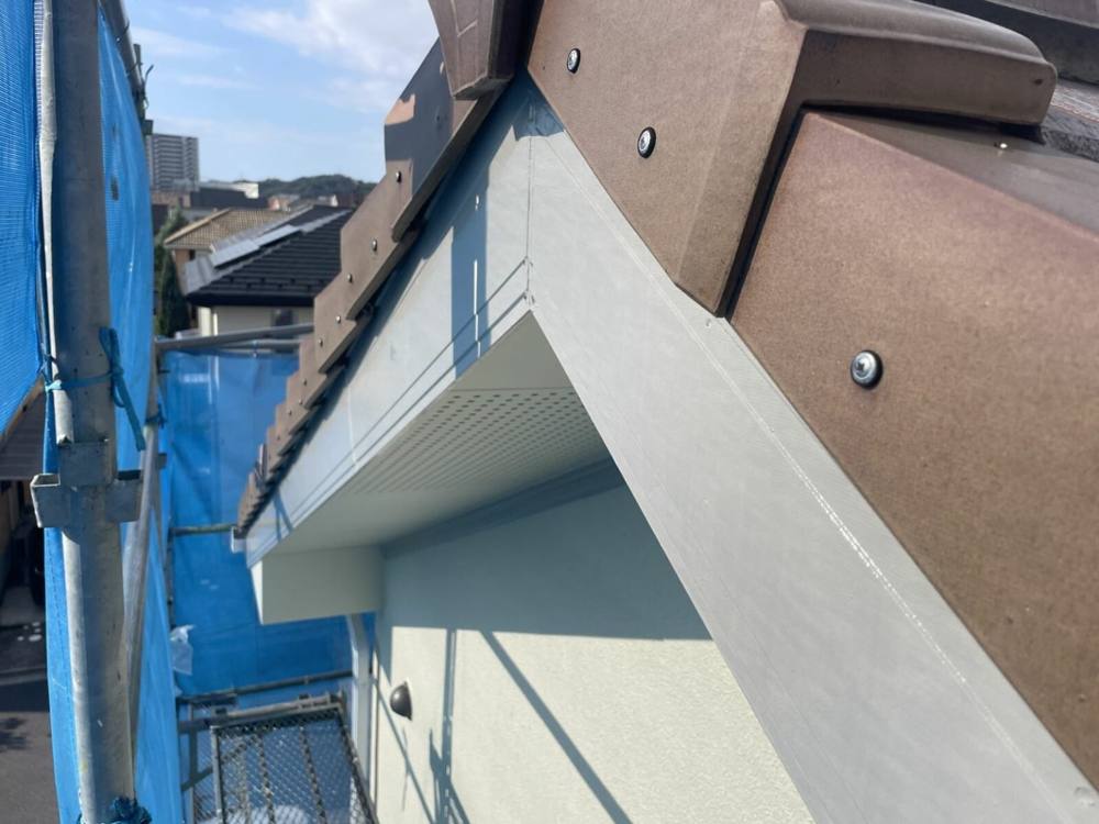 広島市安佐南区H様邸 塗装後の破風