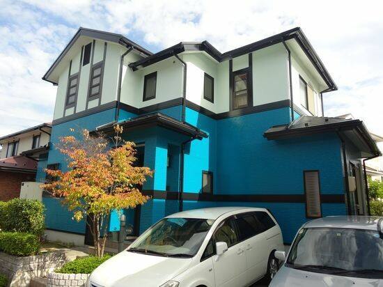 広島市安佐南区大塚西I様邸 色決めのために作成したカラーシミュレーション画像