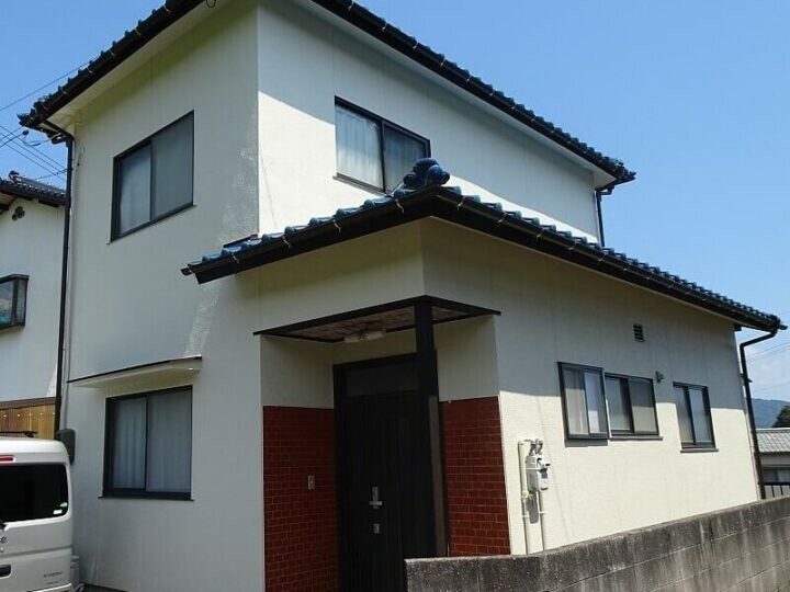 安佐南区祇園　Ｉ様貸家外壁塗装雨どい交換等