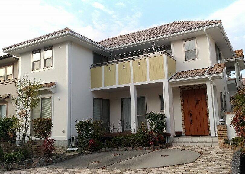広島市安佐南区伴南K様邸 施工後の外観全体