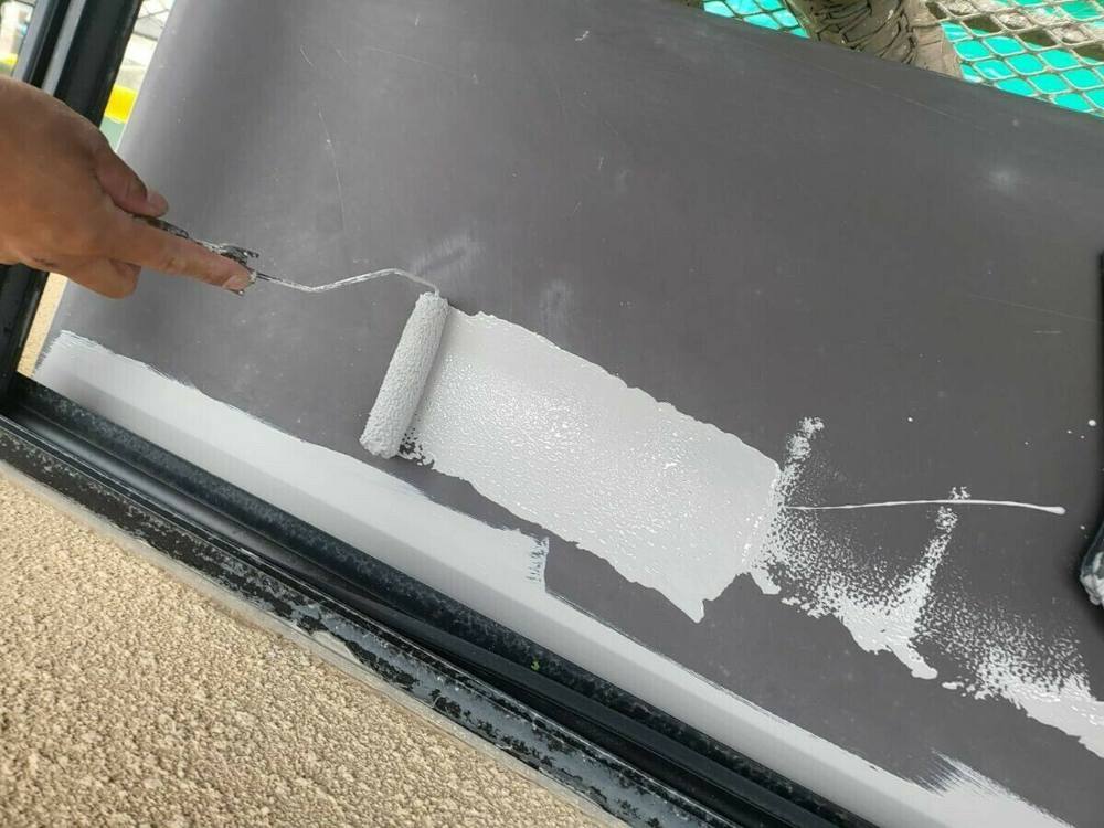 広島市安佐南区伴南K様邸 板金部のさび止め塗装