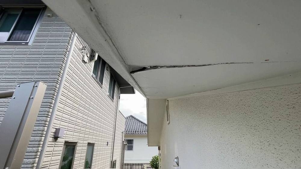 広島市安佐南区安東M様邸 施工前 軒まわりの状態