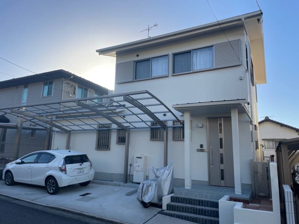 広島市安佐南区安東M様邸 外壁・屋根塗装工事後の外観全体