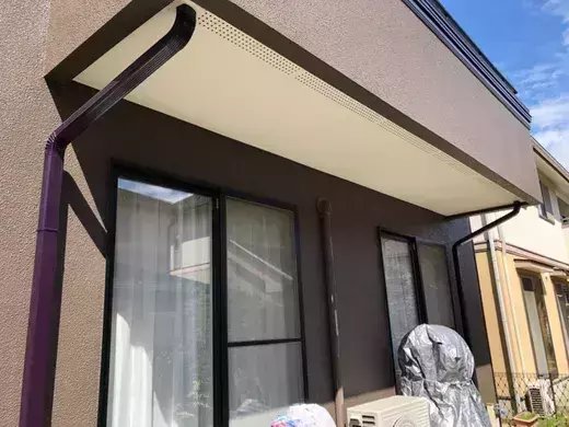 広島市安佐南区伴南T様邸 施工後の外壁と軒まわり