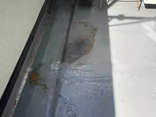 広島市安佐南区伴南T様邸 段差が目立たなくなったFRP補修部