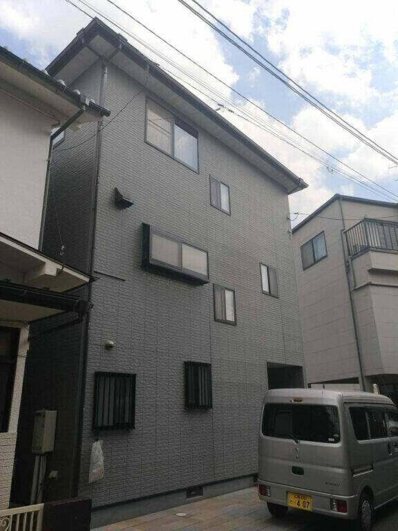 廿日市市平良H様邸 施工前 色あせが少ない日陰側の外壁