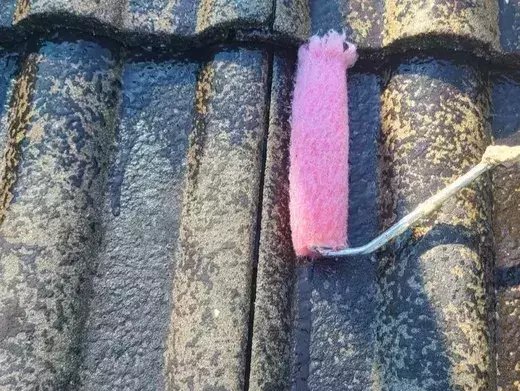 廿日市市四季が丘I様邸 モニエル瓦専用の下塗り塗装
