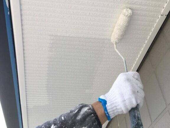 廿日市市宮内K様邸 防カビ塗装を塗り込んだ軒天井
