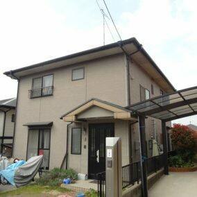 廿日市市宮浜温泉M様邸 外壁・屋根塗装工事前の外観全体