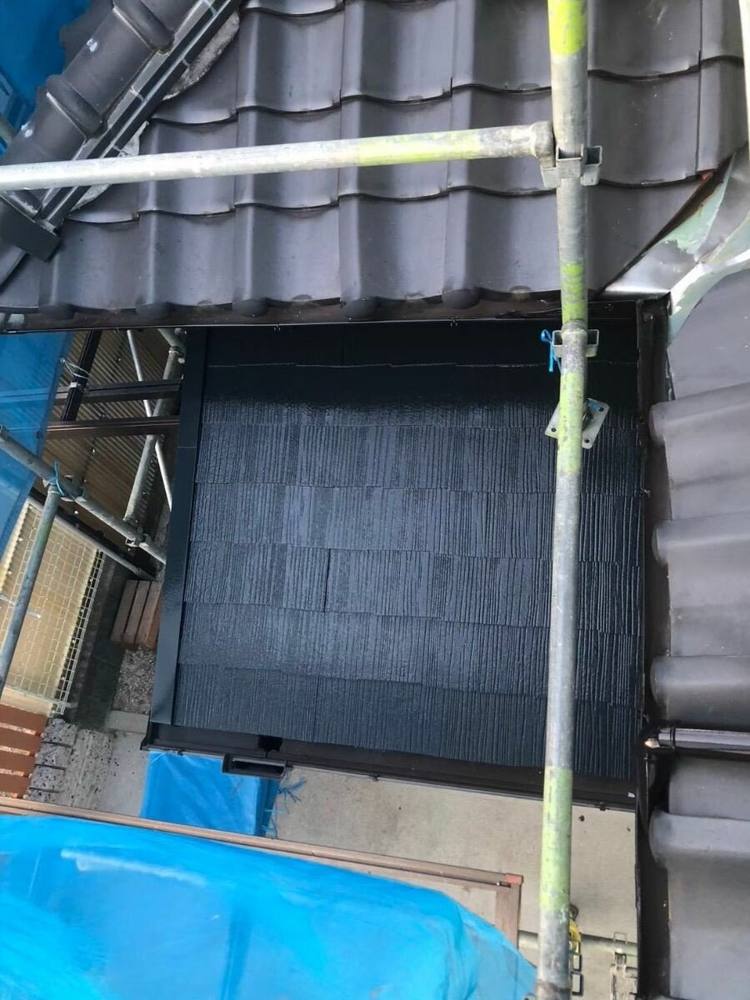 廿日市市四季が丘O様邸 塗装後の下屋根
