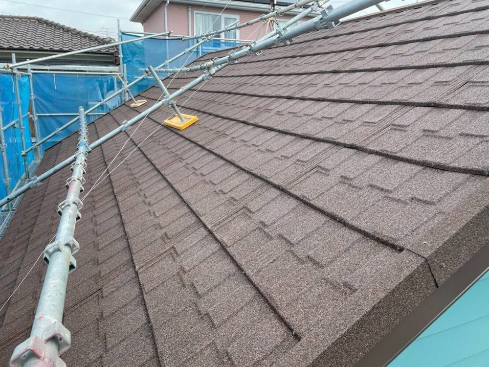 廿日市市宮島口西S様邸 葺き替えが完了した屋根